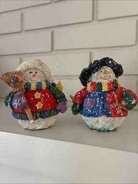 Vintage K’s Collection Snowman Holiday Figurine Set
